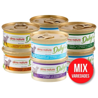 Almo Nature Gato "DAILY" - Variedades Sortidas (24 unidades)