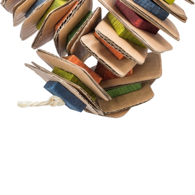 BRINQUEDO EM MADEIRA E CARTÃO PARA AVES