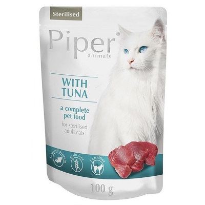 PIPER COM ATUM - GATOS ESTERILIZADOS GRAIN FREE (10 SAQUETAS)