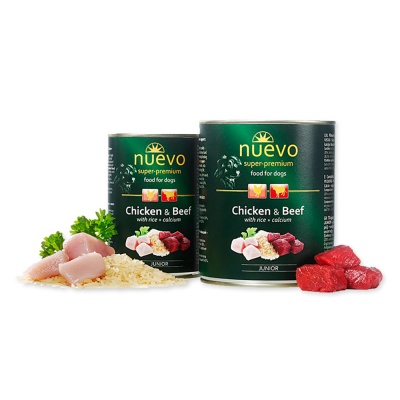 "NUEVO" Cão Júnior- Frango e Vaca