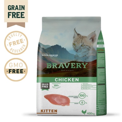 Bravery Gato Kitten - Frango (sem cereais)