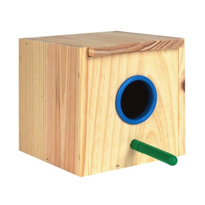 NINHO "EXOEX" EM MADEIRA DE PINHO PARA EXÓTICOS