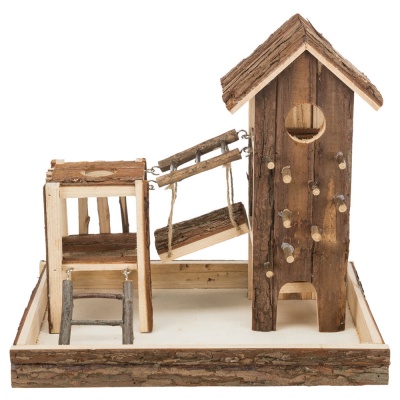 Playground em Madeira Natural para Roedores - Trixie