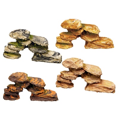 DECORAÇÃO PARA AQUÁRIO - MINI FORMAÇÃO DE SEIXOS (6 UNIDADES)