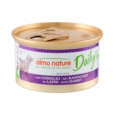 Almo Nature Gato "DAILY" - Mousse Coelho (24 unidades)