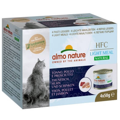 ALMO NATURE HFC CAT NATURAL LIGHT - ATUM, FRANGO, FIAMBRE (4 LATAS)