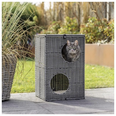 GRUTA "AMALIA" EM POLYRATTAN (COM 2 NÍVEIS)