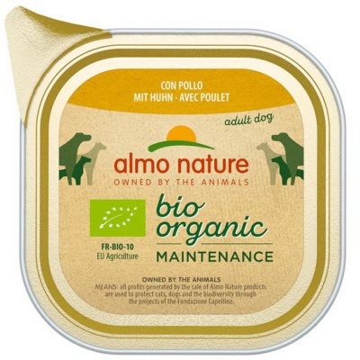 Almo Nature Cão "BIO ORGANIC" - Frango (9 unidades)