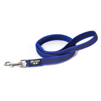 Trela "JULIUS-K9" Color & Gray Super-Grip (Azul)