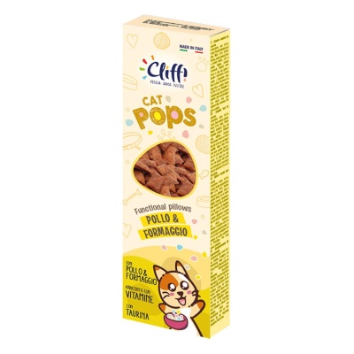 CLIFFI CAT POPS - SNACKS RECHEADOS (FRANGO E QUEIJO)