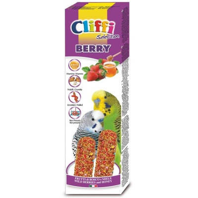 CLIFFI - STICKS PARA PERIQUITOS COM FRUTOS SILVESTRES E MEL