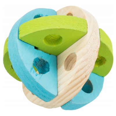 Bola em Madeira P/ Snacks (Roedores) - TX