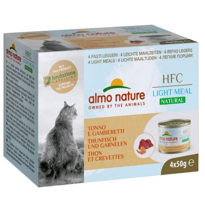 ALMO NATURE HFC CAT NATURAL LIGHT - ATUM E CAMARÃO (4 LATAS)