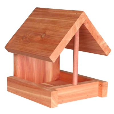 COMEDOURO EM MADEIRA DE CEDRO PARA PENDURAR