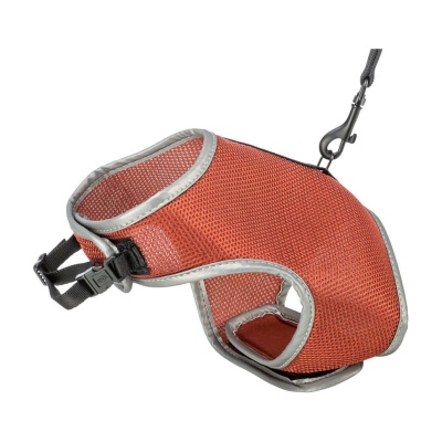 PEITORAL + TRELA NYLON PARA GATOS