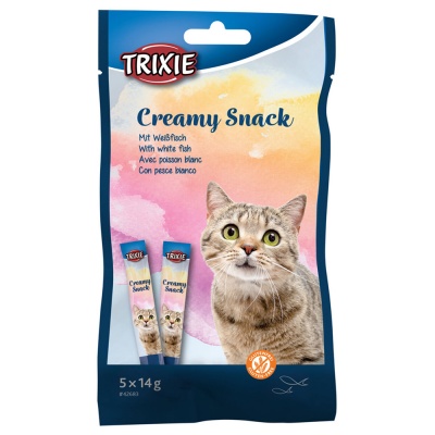 CREAMY SNACKS (Snacks Líquidos) COM PEIXE BRANCO - Trixie