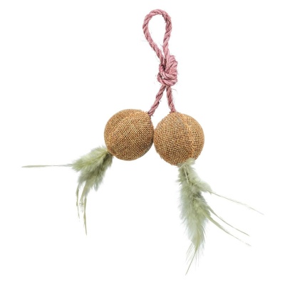 BOLA DUPLA EM JUTA COM CATNIP