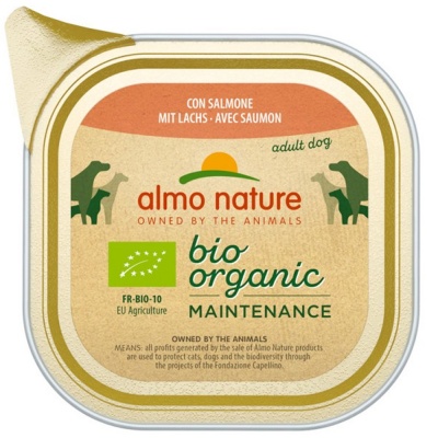 Almo Nature Cão "BIO ORGANIC" - Salmão (9 unidades)