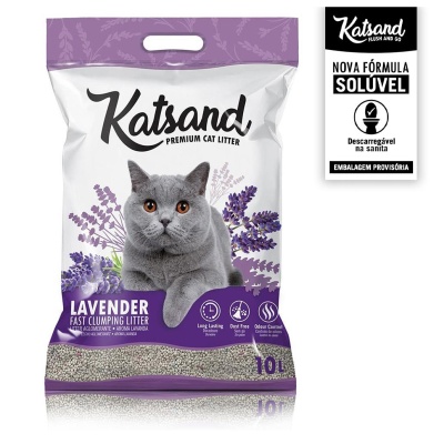 LITTER KATSAND (DESCARTÁVEL EM WC) - LAVANDA