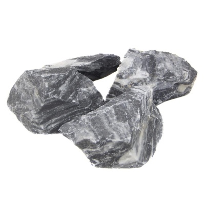 "HOBBY" - ROCHA COM CAMADAS DE PRETO E BRANCO (PEÇAS SORTIDAS)