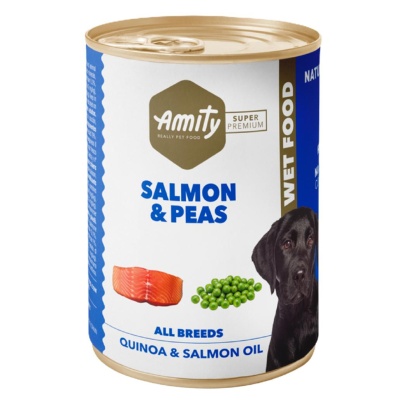 AMITY SUPER PREMIUM DOG SALMÃO E ERVILHAS
