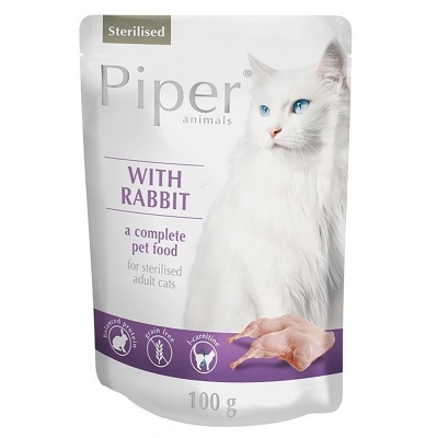 PIPER COM COELHO - GATOS ESTERILIZADOS GRAIN FREE (10 SAQUETAS)