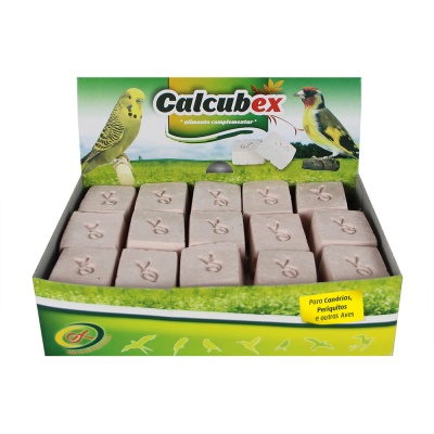 CALCUBEX - 38 CUBOS DE CÁLCIO EM CAIXA EXPOSITORA