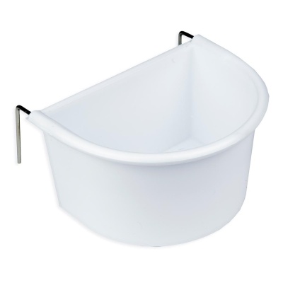 COMEDOURO MEIA-LUA COM GANCHOS PARA PAPAGAIOS (6 UNIDADES)