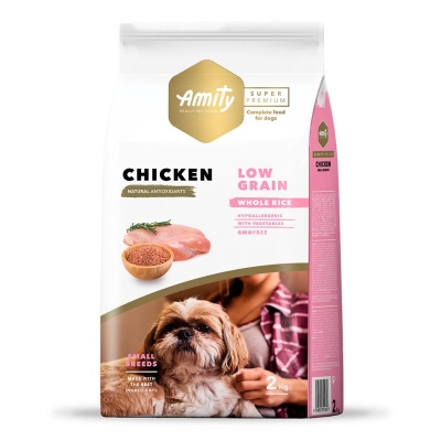 Amity Super Premium (Low Grain) Mini Adulto - Frango