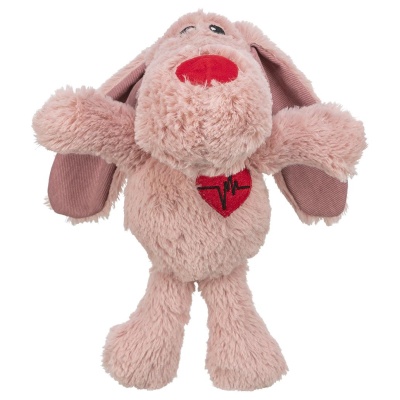 CÃO "VALENTINE" EM PELÚCIA