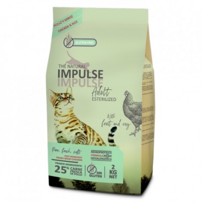 The Natural Impulse Gato Adulto Esterilizado (Frango)