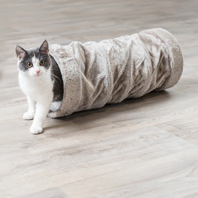 TÚNEL EM PELÚCIA (CINZENTO)