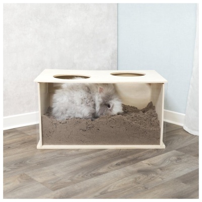 CAIXA EM MADEIRA PARA ESCAVAR PARA COELHOS