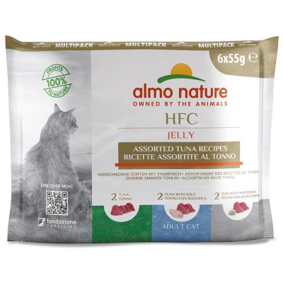 Almo Nature Gato "HFC CAT JELLY" - Multi Pack - Atum (6 saquetas)