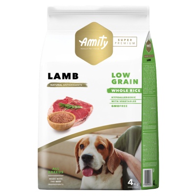 Amity Super Premium (Low Grain) Cão Adulto - Cordeiro