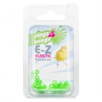 ANILHAS ELÁSTICAS - 50 UNIDADES (Verde)