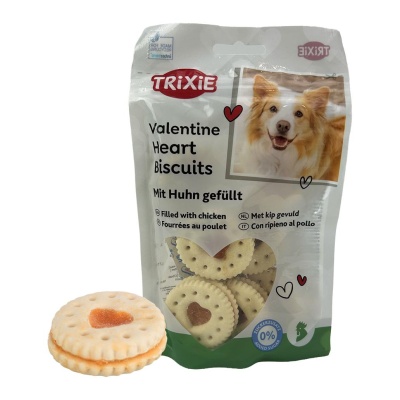 BISCOITOS VALENTINE RECHEADOS COM FRANGO