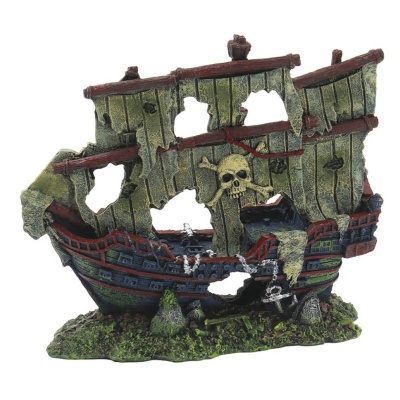 DECORAÇÃO PARA AQUÁRIO - CARAVELA PIRATA
