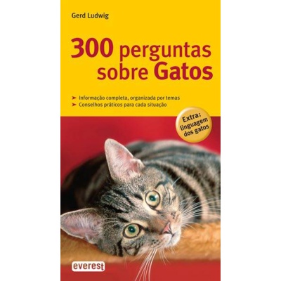 Livro "300 Perguntas sobre Gatos" - EX
