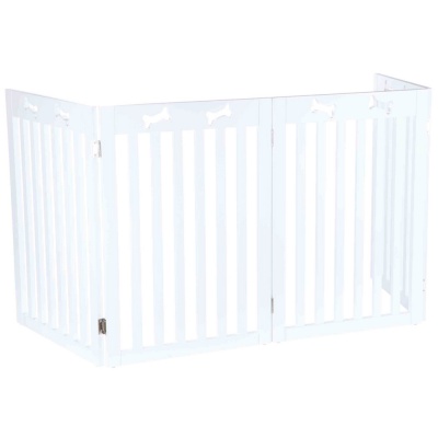 Barreira C/ 4 Elementos P/ Cães  ( Lacado Branco) - TX