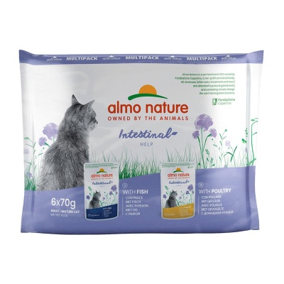 "ALMO NATURE" CAT FUNCTIONAL INTESTINAL HELP - MULTIPACK (6 UNIDADES)