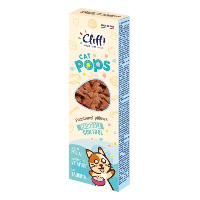 CLIFFI CAT POPS - SNACKS FUNCIONAIS (BOLAS DE PELO)