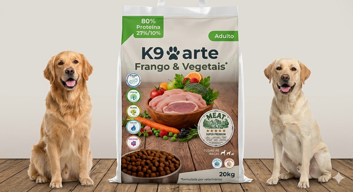 K9arte MEAT. Frango ,Arroz Frutas e Verduras 20kg K9arte MEAT. Frango ,Arroz Frutas e Verduras 20kg