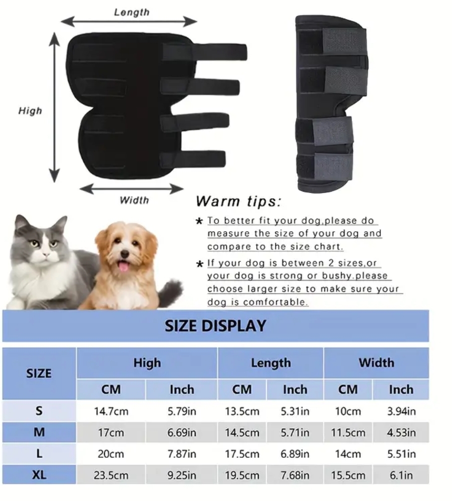 Protecção ortopédica patas traseiras 2 unidades Protecção ortopédica patas traseiras 2 unidades
