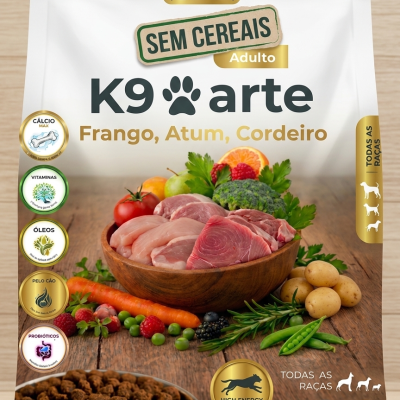 K9arte Sem Ceriais, Atum, Frango, Cordeiro  20kg