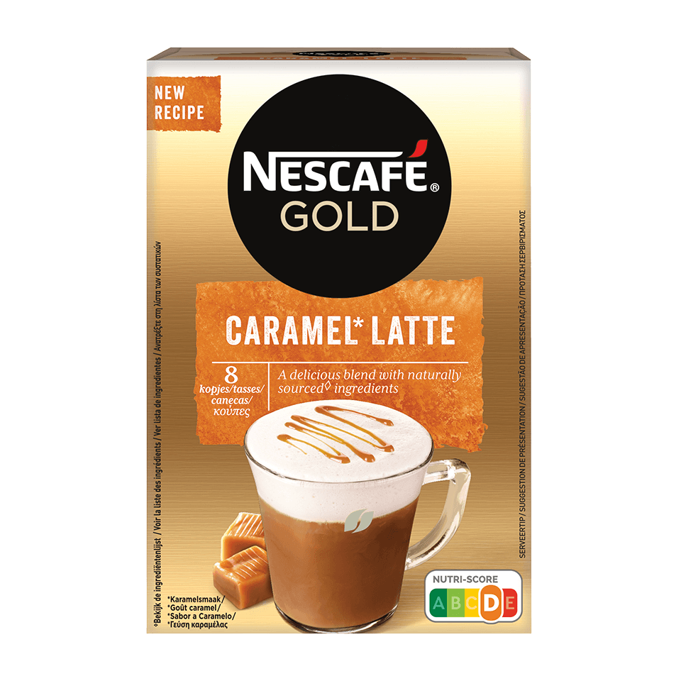 Nescafé Solúvel Gold Caramel 8x18Gr