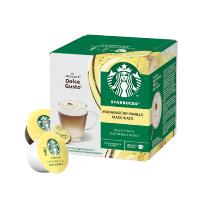 Starbucks Madagascar Vanilla Macchiato - Nescafé Dolce Gusto 12 Cápsulas