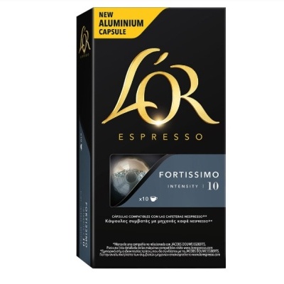 Cápsulas Compatíveis Nespresso® L’or® Fortissimo 10 unid.