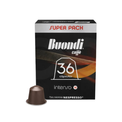Cápsulas Compatíveis Nespresso* Buondi Intenso 36 unid.