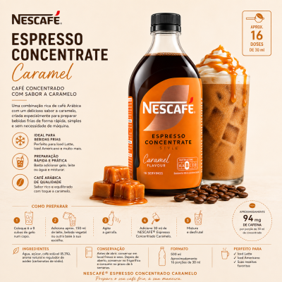 NESCAFÉ Espresso Concentrado  Caramelo 500 Ml